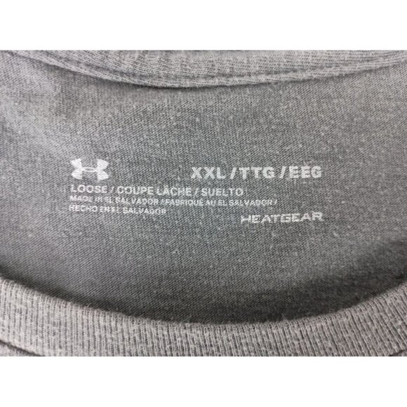 Under Armour Freshwater Division Bass T-Shirt Loose Fit Gray Men's Sz.XXL - Picture 7 of 7